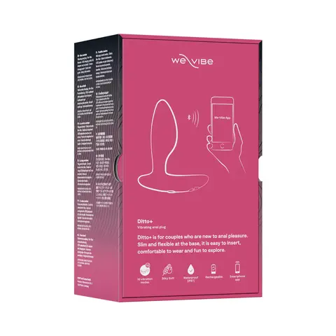 We-Vibe Ditto+ Rechargeable Remote Control Vibrating Anal Plug Cosmic Pink