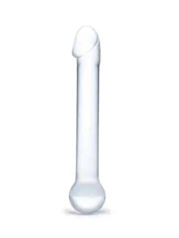 7” realistic head glass dildo