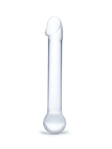 7” realistic head glass dildo