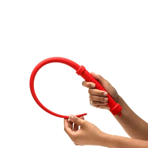 Master Series Viper Tail Silicone Whip in Red