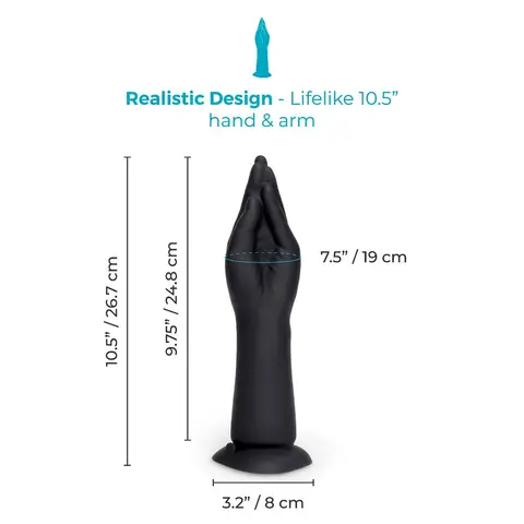 b-Vibe Vibrating Silicone Fisting Dildo