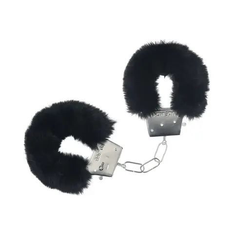 Ouch! Classic Fluffy Handcuffs in Black