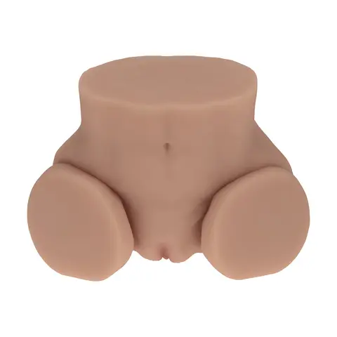 Xkin Bodyforms Nina Vale Dual Entry Vibrating Masturbator Tan