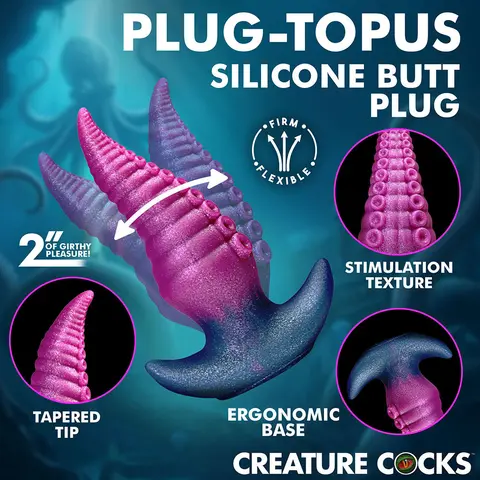 Creature Cocks Octopus Silicone Butt Plug