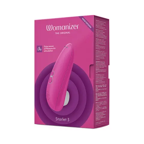 Womanizer Starlet 3 Rechargeable Silicone Compact Pleasure Air Clitoral Stimulator Turquoise in Pink