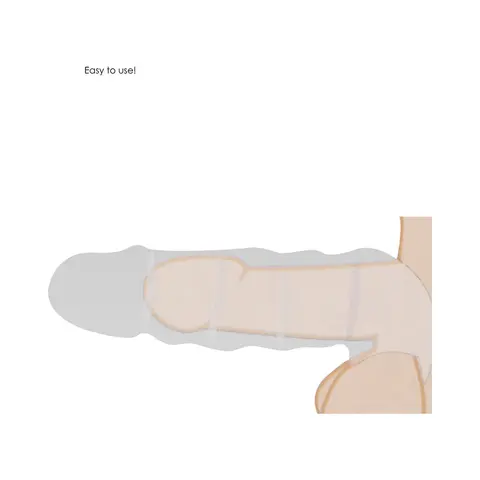 RealRock Skin 8 in. Penis Extender Sling in Black