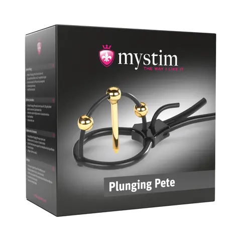 Mystim Plunging Pete Corona Glans Strap with Urethral Sound