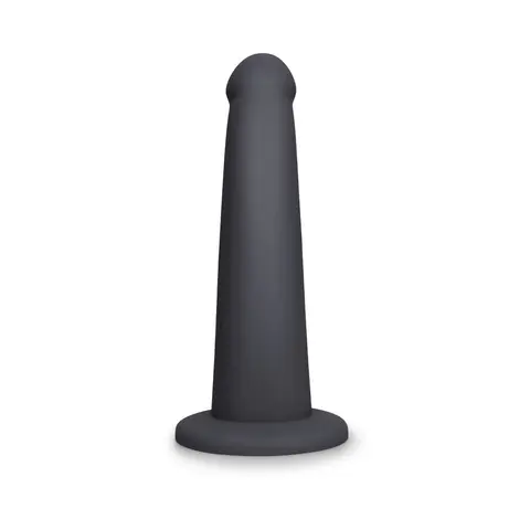 b-Vibe Essentials 7 in. Smooth Silicone Dildo Black