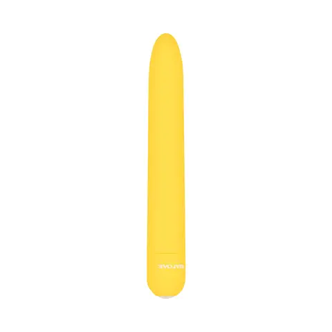 Evolved Sunny Sensations Rechargeable Silicone Sli mline Vibrator Yellow