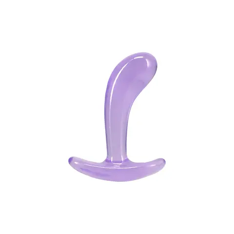 Crystal Jellies Curved Anal Trainer Set in Purple