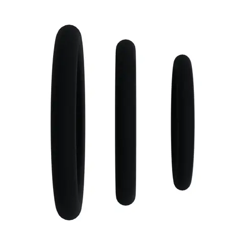 Rock Solid Black Gasket Silicone 3pc Set (.75in,1in,1.25in)