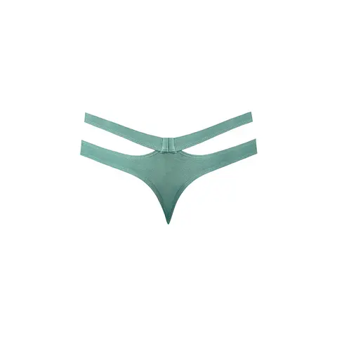 Male Power Eco Cozy Cutout Thong Green L/XL