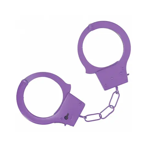 Ouch! Classic Metal Handcuffs in Purple