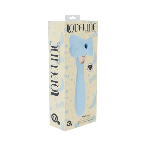 LoveLine Darling AirTapTech Rechargeable Vibrator in Blue