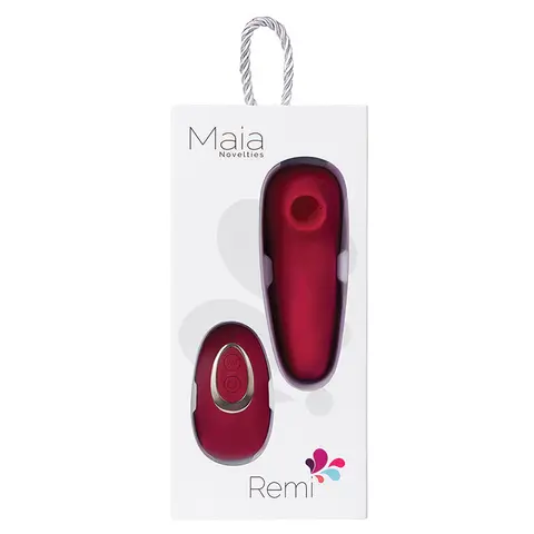 Maia Remi Remote Control Suction Panty Vibe Red