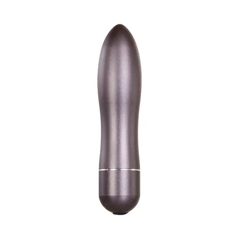 Evolved Travel-Gasm Rechargeable Metal Bullet Vibrator With Carrying Case Gunmetal