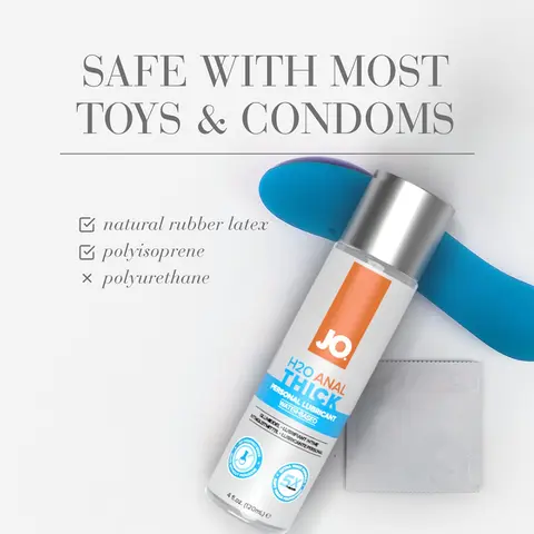 JO H2O Anal Thick Water-Based Lubricant 4 oz.