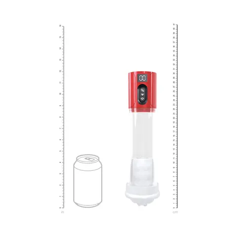 PUMPED HyperLift Masturbator Suction Metallic in Red