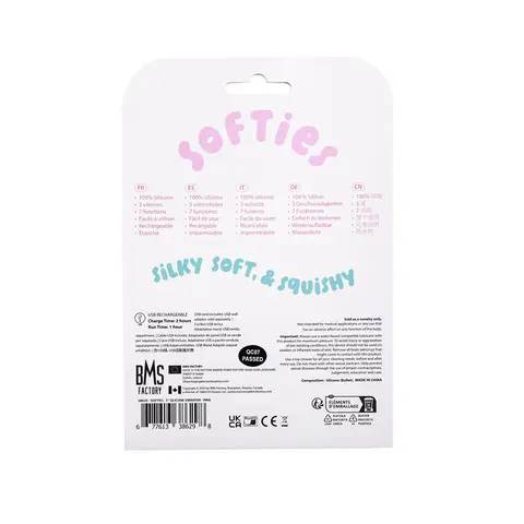 Softies Silicone Vibrator 5 in. in Pink