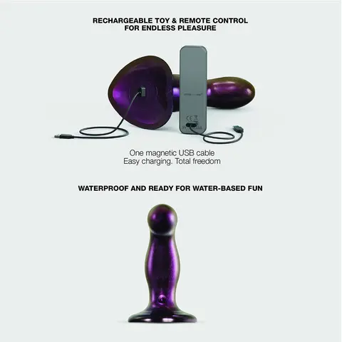 Strap-On-Me Fingering & Vibrating Dildo M in Purple
