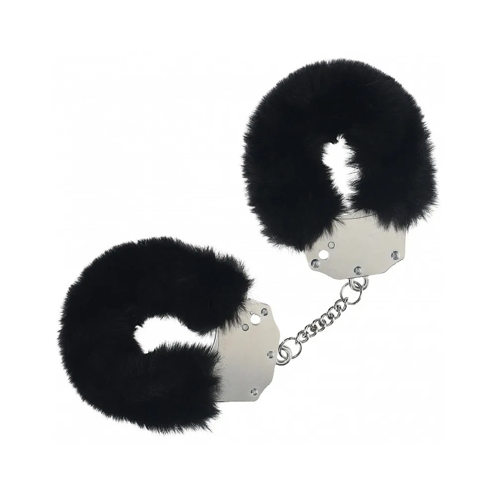 Ouch! Heavy-Duty Fluffy Handcuffs in Black