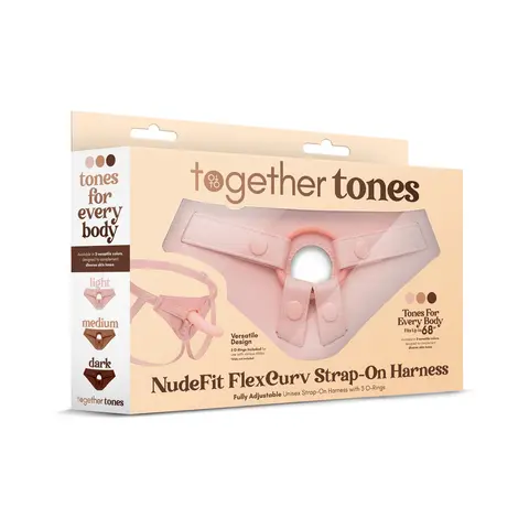 Together Tones NudeFit FlexCurv Strap-On Harness in Light