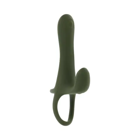 Zero Tolerance Strap Tap & Go Rechargeable Vibrating Girth Enhancer Silicone Green