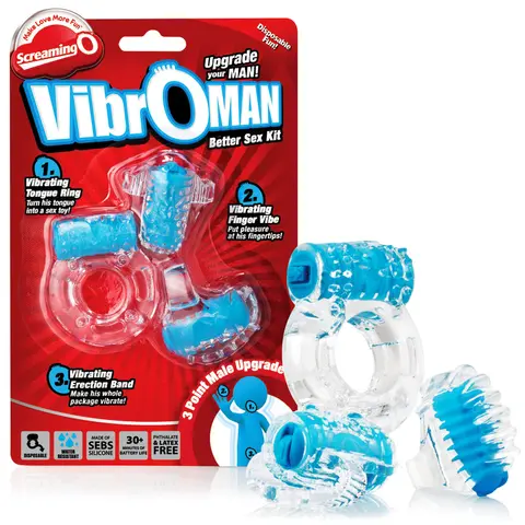 Screaming O VibrOMan in Blue