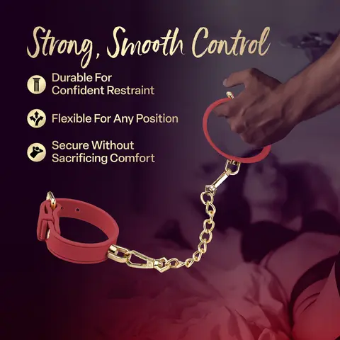 Temptasia Ardor Wrist & Ankle Restraints in Red
