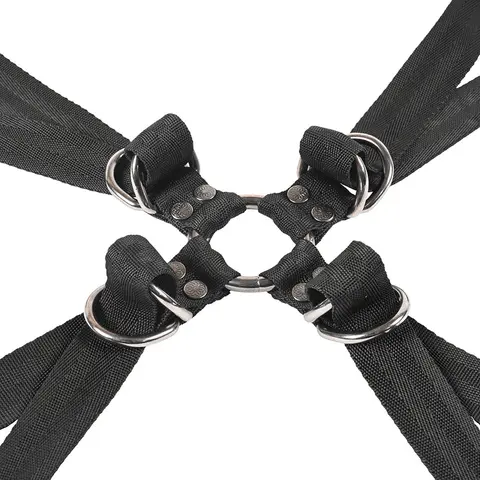 Sportsheets Velvet Noir Adjustable Hog Tie & Cuff Set