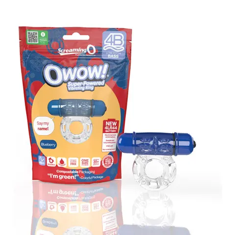 Screaming O 4B OWow Vibrating Cockring Blueberry