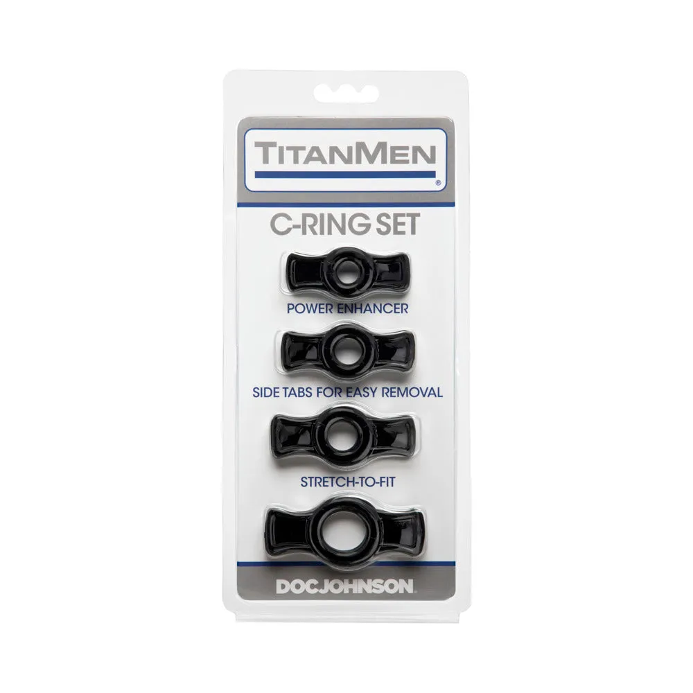 TitanMen - Cock Ring Set in Black