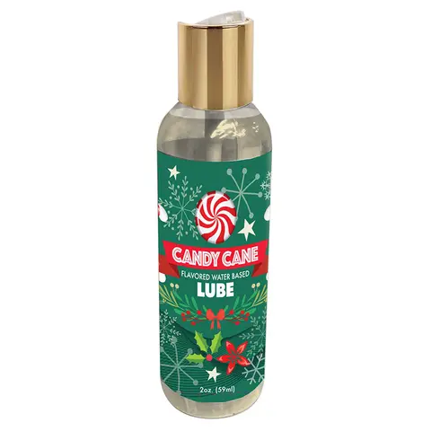 Little Genie Holiday Lube Candy Cane 2 oz.