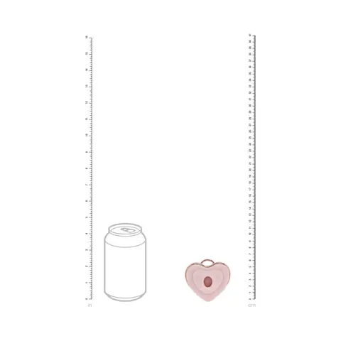 LoveLine Luvie AirTapTech Rechargeable Vibrator Waterproof in Pink