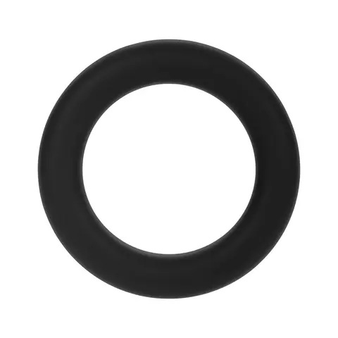 Forto F-61 3-Piece Silicone Cockring Set in Black