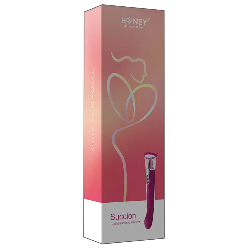 Honey Play Box Succion 3-in-1 Clitoral Sucking G-Spot Vibrator Wine