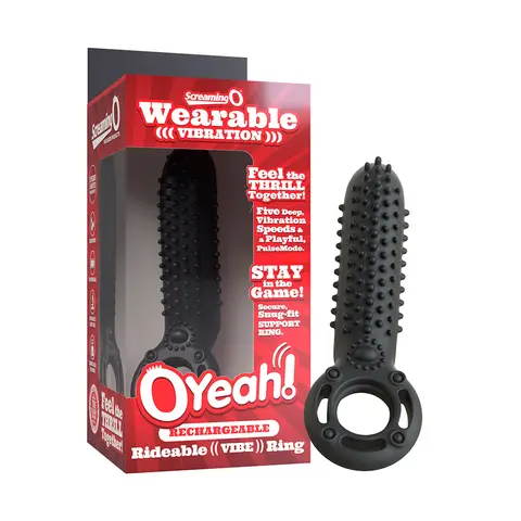 Screaming O Rechargeable O Yeah Silicone in Black