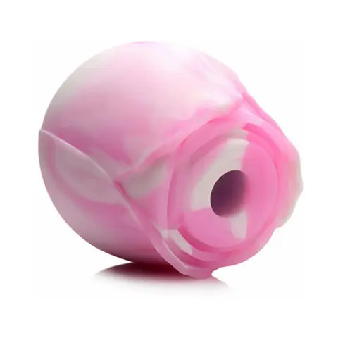 Curve Toys Gossip Cum Into Bloom Rechargeable Silicone Clitoral Stimulator Rose Flirt
