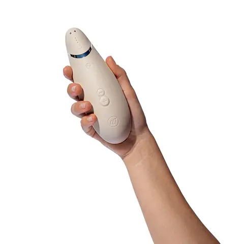 Womanizer Premium 2 Rechargeable Silicone Luxurious Pleasure Air Clitoral Stimulator in Gray