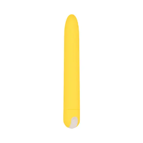 Evolved Sunny Sensations Rechargeable Silicone Sli mline Vibrator Yellow