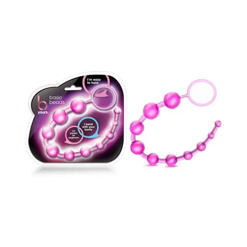 B Yours Basic Beads 12.75 in. in Pink