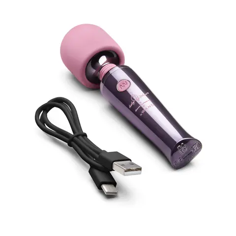 Baby Phat x Le Wand Classique Mini Rechargeable Vibrating Massager Deep Purple