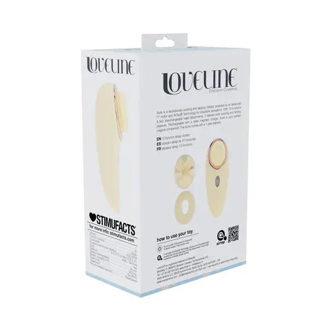 LoveLine Aurie AirTapTech Rechargeable Vibrator in Yellow
