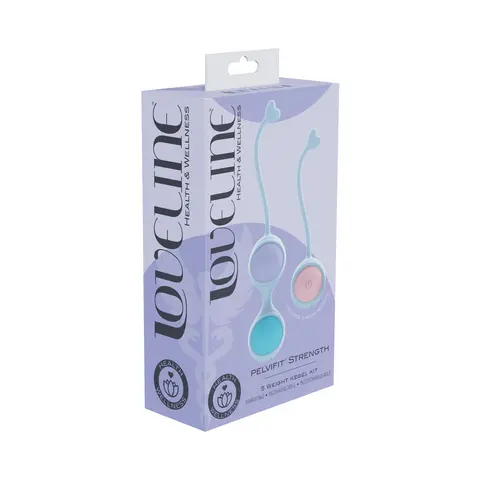 LoveLine PelviFit Strength Kegel Kit with Remote Purple