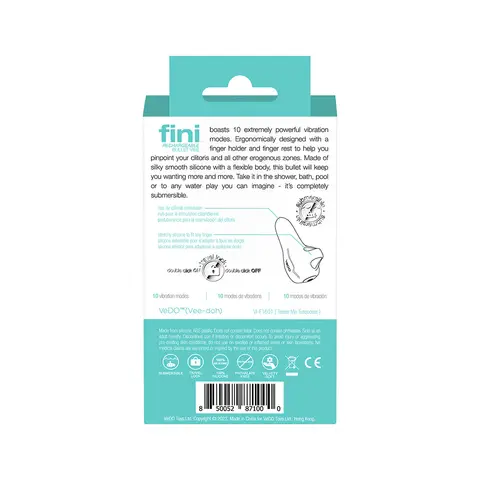 VeDO Fini Rechargeable Bullet Vibe Turquoise