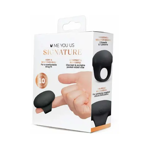 Me You Us Signature The Finger Vibe in Black