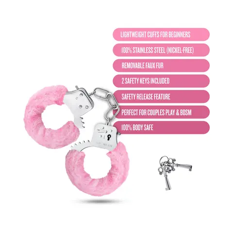 Temptasia Beginner Cuffs in Pink
