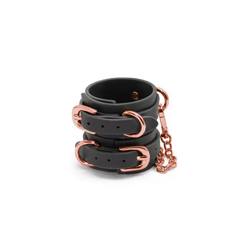 Bondage Couture Wrist Cuffs in Black