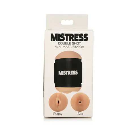 Curve Toys Mistress Double Shot Mini Masturbator Pussy & Ass in Light