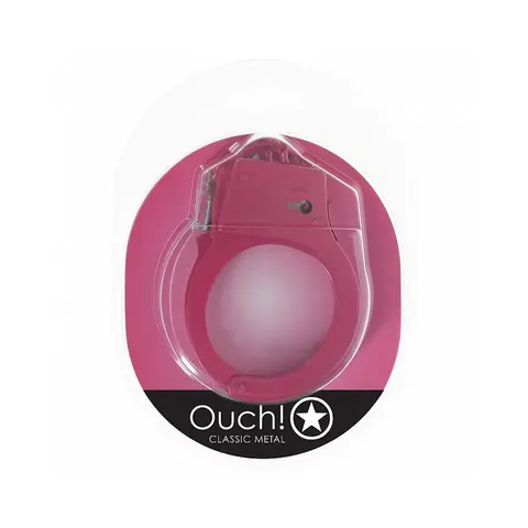 Ouch! Classic Metal Handcuffs in Pink